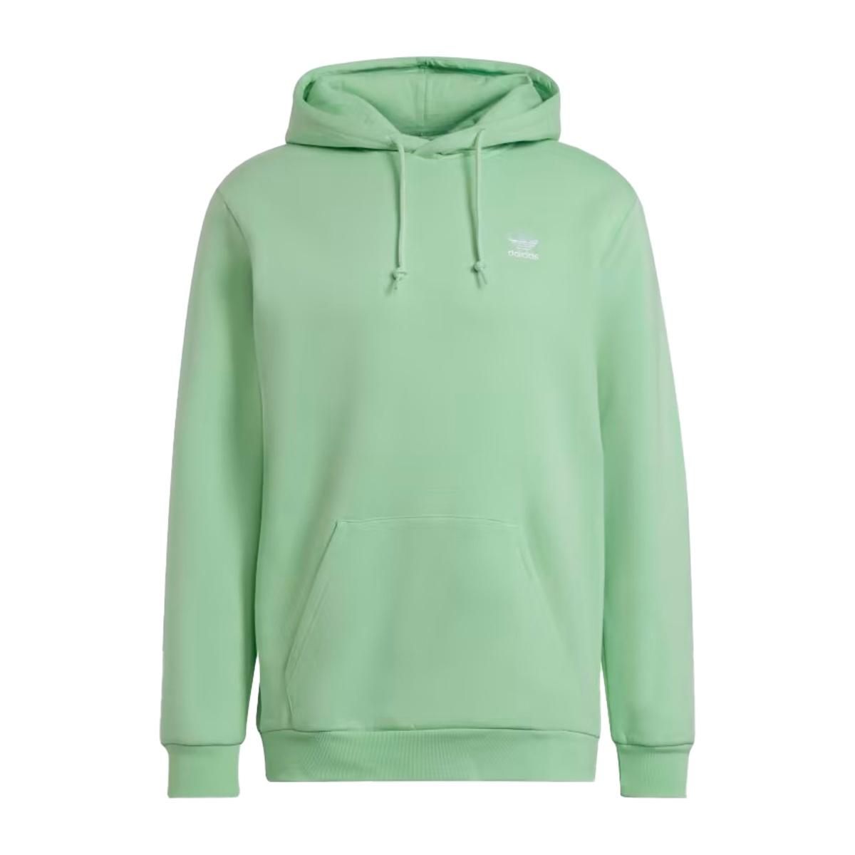 FELPA FLEECE CON CAPPUCCIO UOMO HOODIE COLOR ESSENTIALS - Glory Mint