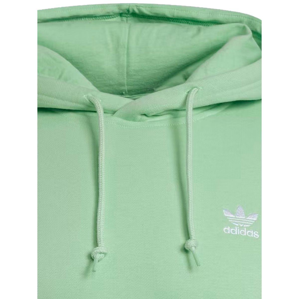 FELPA FLEECE CON CAPPUCCIO UOMO HOODIE COLOR ESSENTIALS - Glory Mint