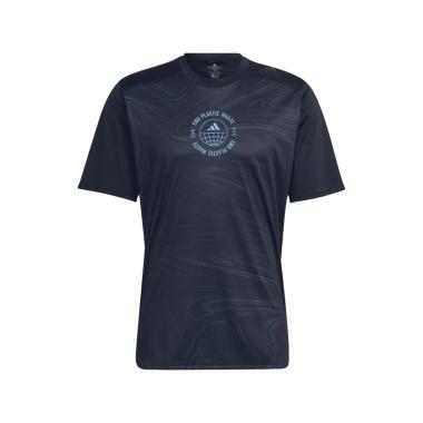 T-SHIRT RUNNING UOMO DESIGNED FOR RUNNING- Black/Pulse Blue