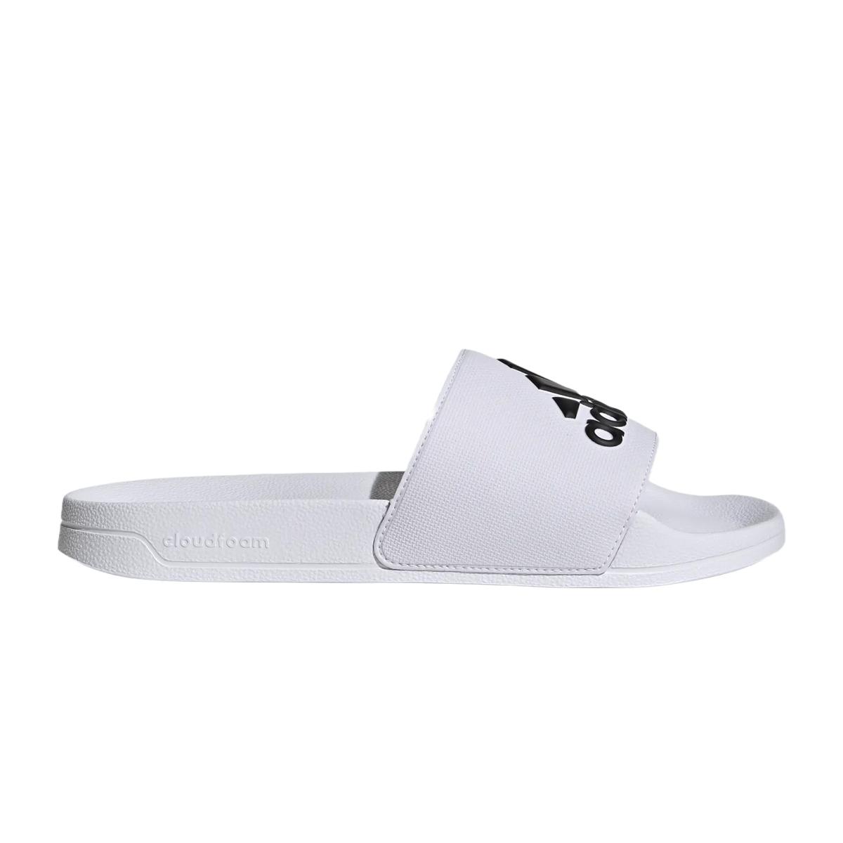 CIABATTE UOMO ADILETTE SHOWER- White/Black