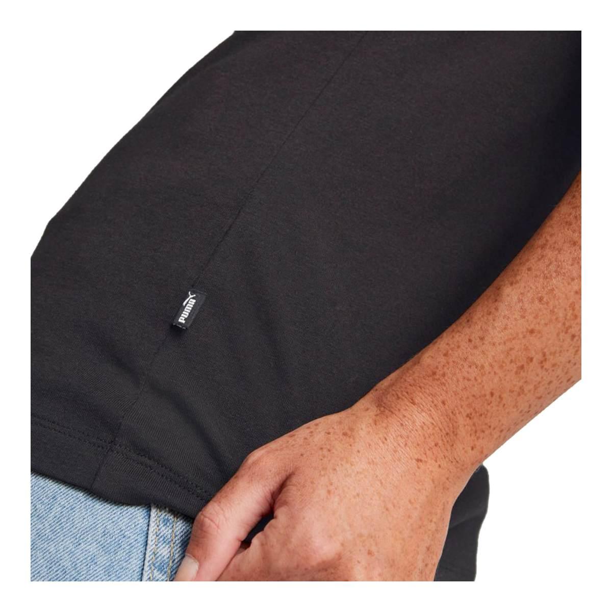 T-SHIRT DONNA ESSENTIALD METALLIC SPARK -  Black