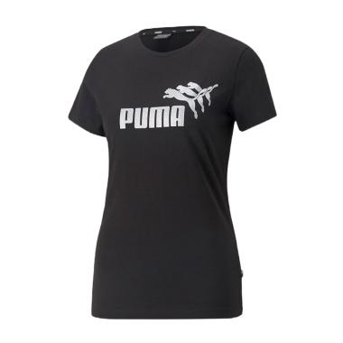 T-SHIRT DONNA ESSENTIALD METALLIC SPARK -  Black