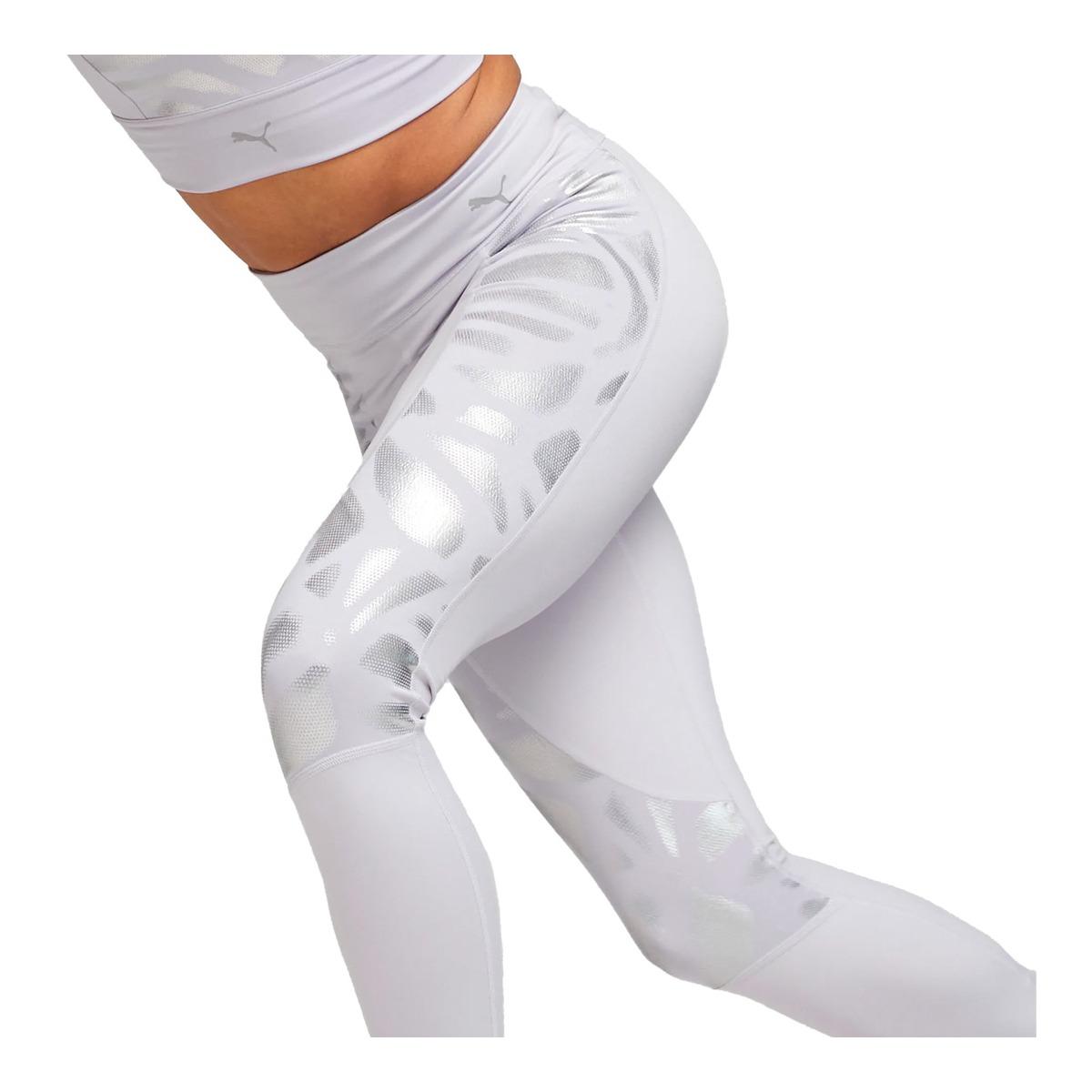 LEGGINS DONNA TRAINING 7/8 FAVOURITE PRINTED HIGH WAIST - Spring Lavender