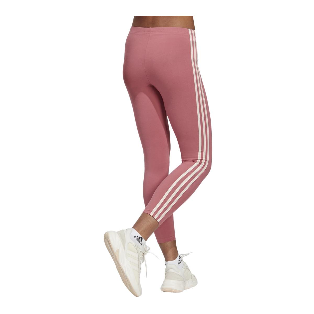 Leggins Donna Adidas Essentials 3 Stripes - Colore Bliss Pink