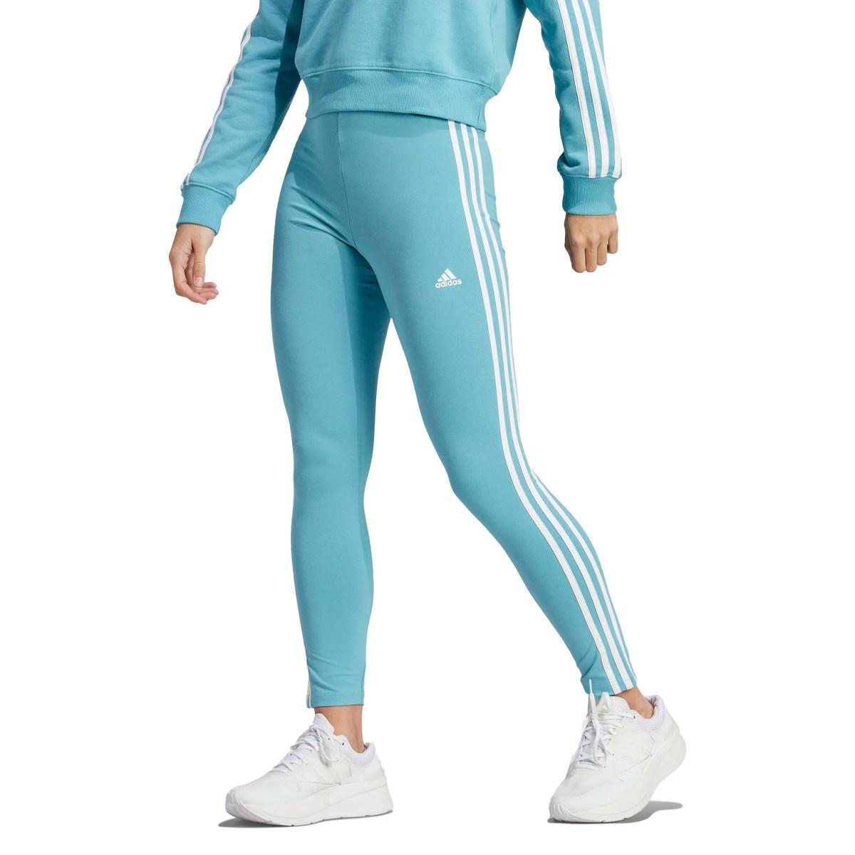 LEGGINS DONNA ESSENTIALS 3 STRIPES-  Sky