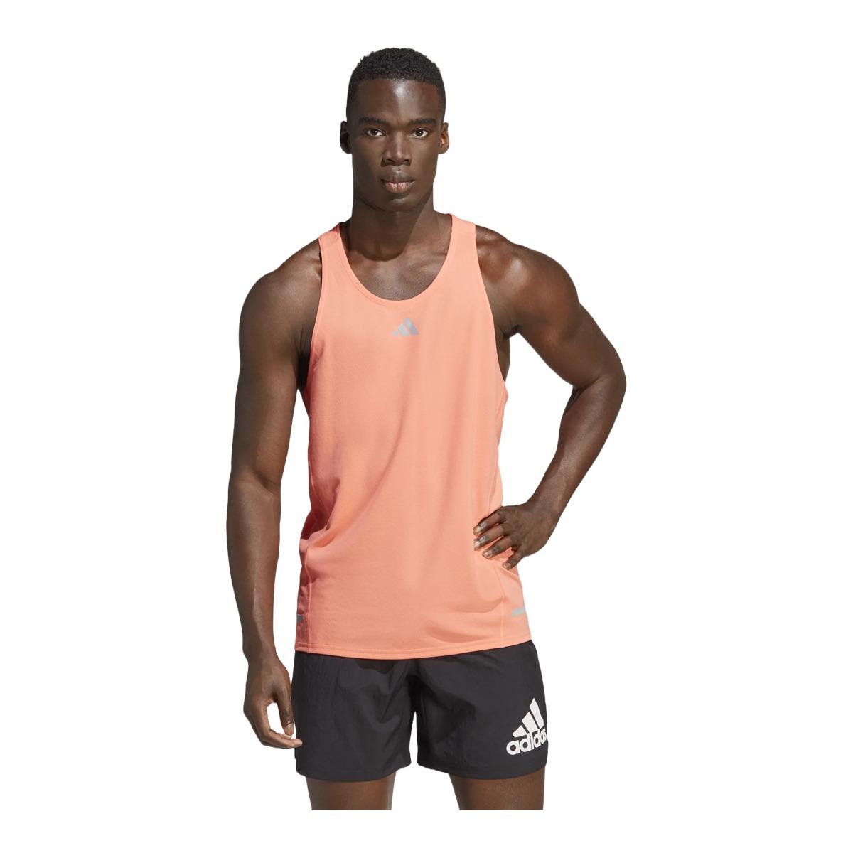 Canotta Running Uomo Adidas X-City Cooler - Colore Coral Fusion