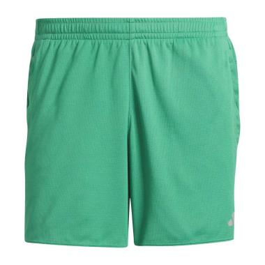 Pantaloncini Running Uomo Adidas Run 3 Icons Bar Logo - Colore Court Green