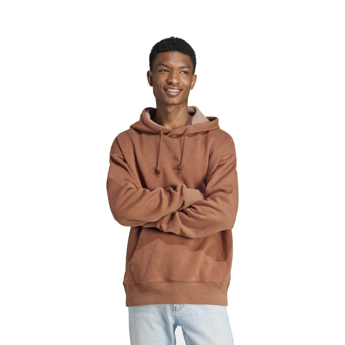 Felpa fleece con cappuccio uomo m all szn w