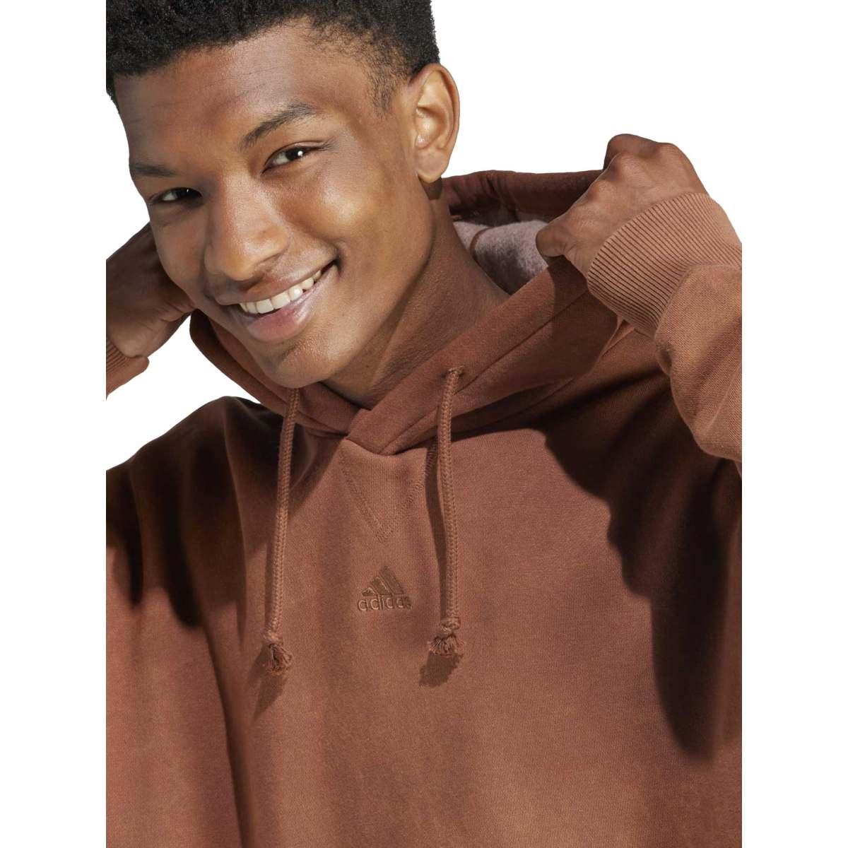 Felpa fleece con cappuccio uomo m all szn w