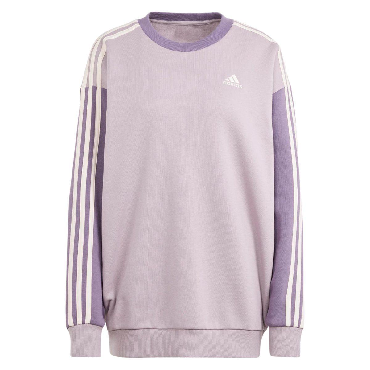 Adidas 3-band fleece essentials oversize felpa donna