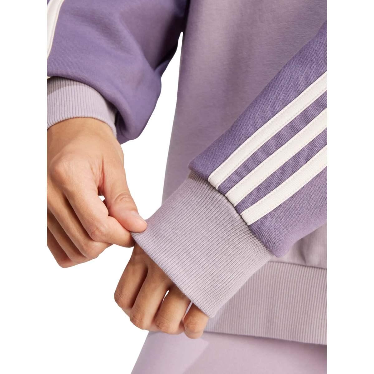 Adidas 3-band fleece essentials oversize felpa donna