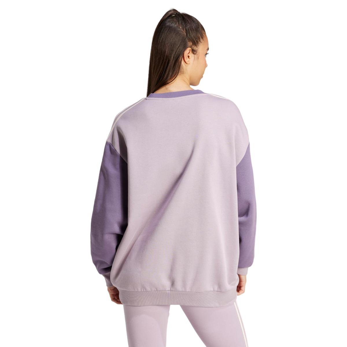Adidas 3-band fleece essentials oversize felpa donna