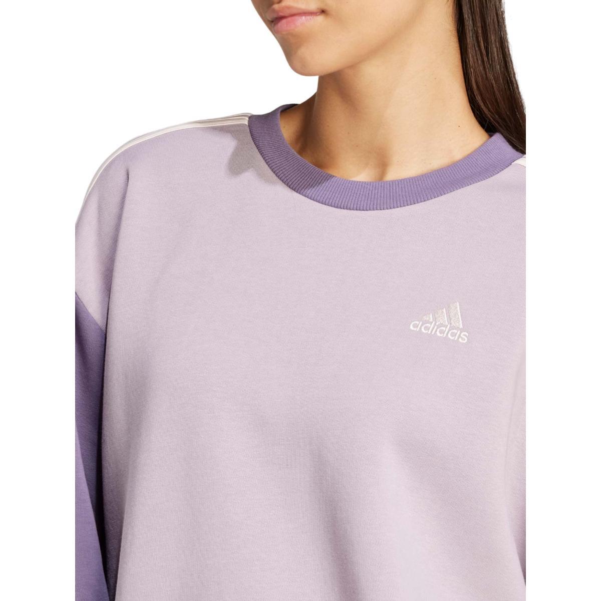 Adidas 3-band fleece essentials oversize felpa donna