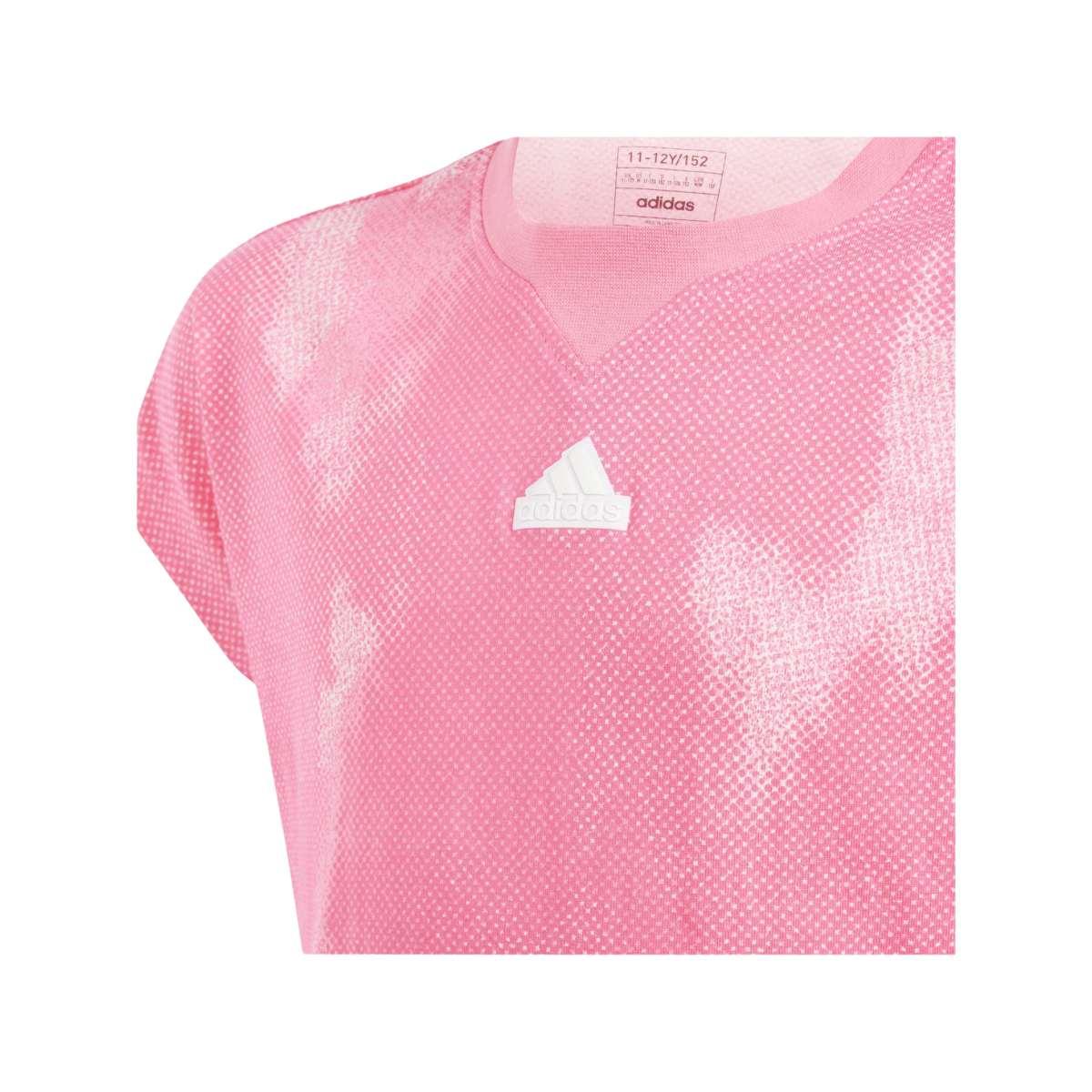 Adidas Future Icons Allover Print Cotton Junior  T-Shirt Bambino