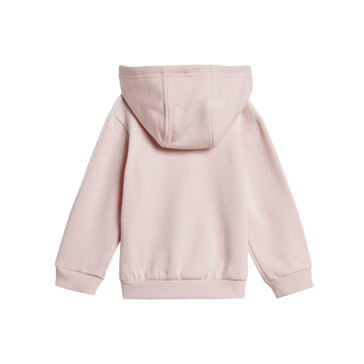 Adidas Essentials Full-Zip Hooded Jogger Set Neonato Fleece