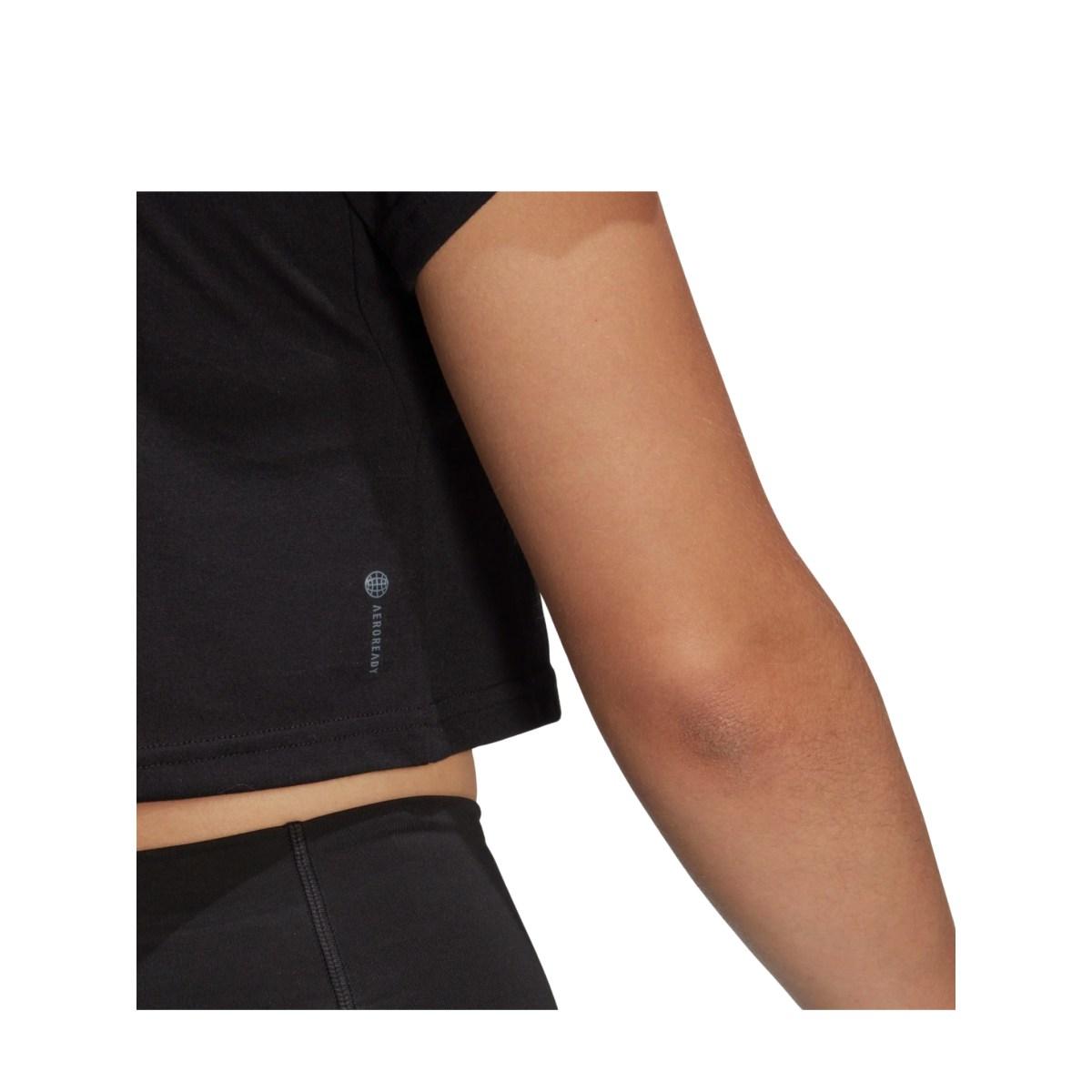 Adidas Tr Es 3 Bar T-Shirt Crop Donna