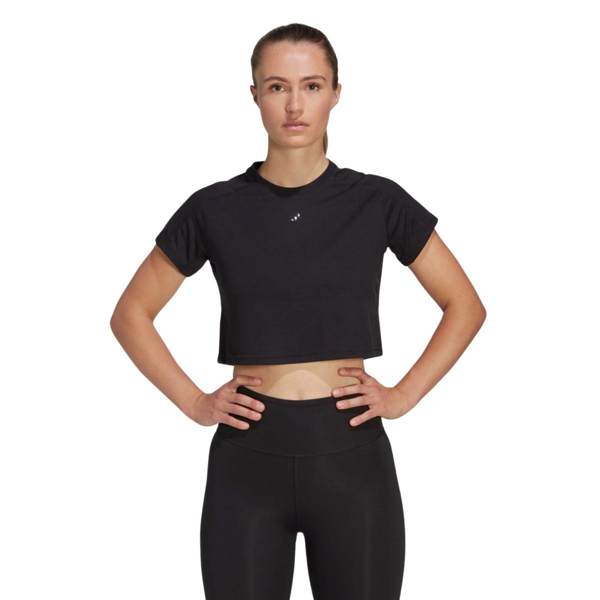Adidas Tr Es 3 Bar T-Shirt Crop Donna