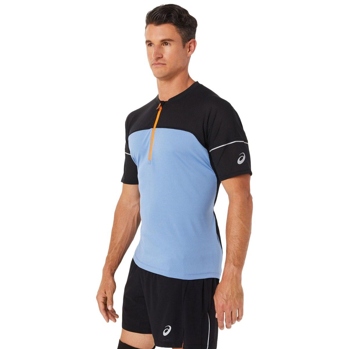 T- Shirt Running Uomo Fujiitrail Top - Blue Harmony/Performance Black