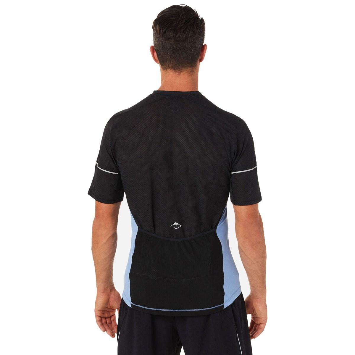 T- Shirt Running Uomo Fujiitrail Top - Blue Harmony/Performance Black