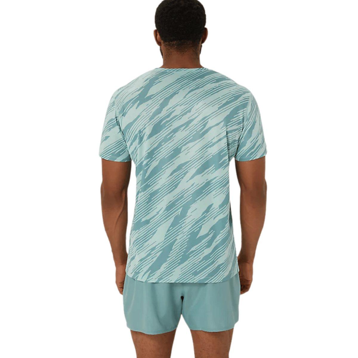 Asics T-Shirt Running Uomo Core All Over Print Ss Top