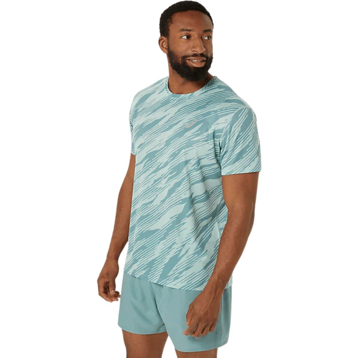 Asics T-Shirt Running Uomo Core All Over Print Ss Top