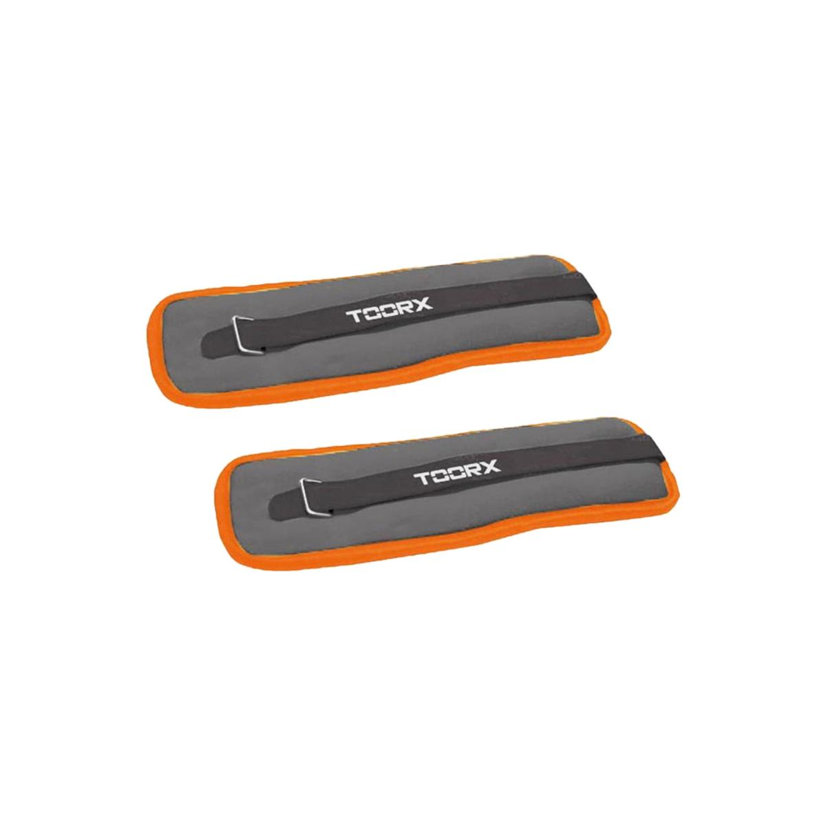 Pesi Cavigliere/Polsiere Appesantite 1kg Toorx - Colore Grigio/Arancione