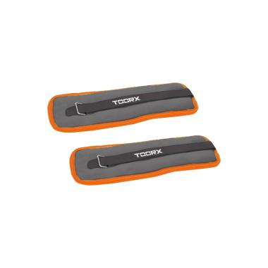 Pesi Cavigliere/Polsiere Appesantite 1kg Toorx - Colore Grigio/Arancione
