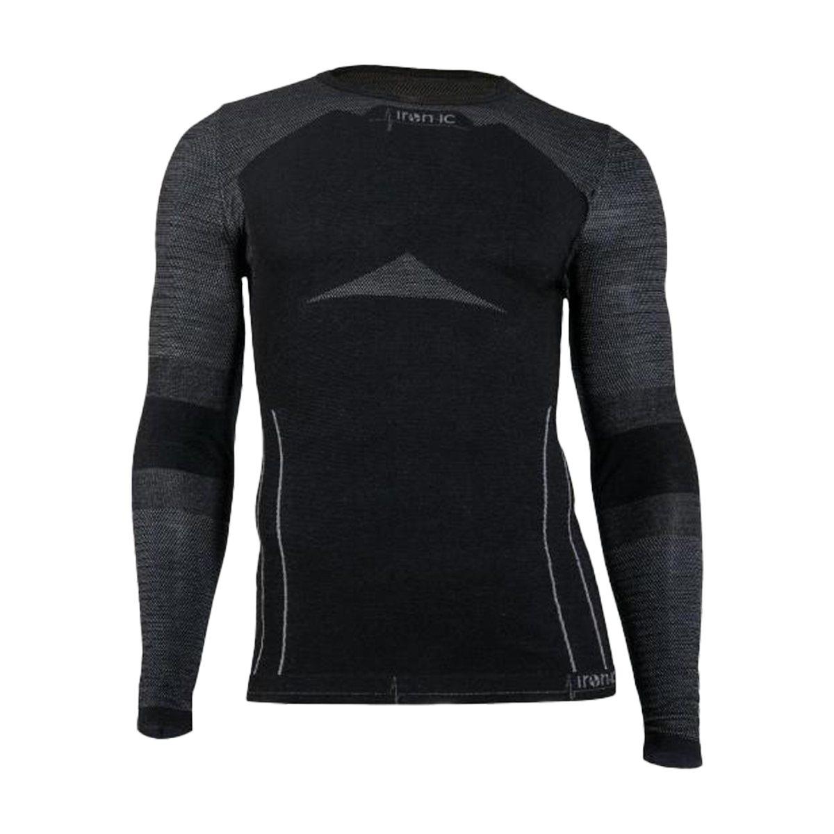 Maglia T-Shirt M/L Tecnica Uomo Iron-IC Merino 7.0 - Colore Black