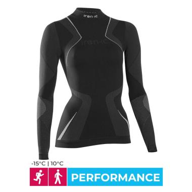 T-shirt donna manica lunga performance