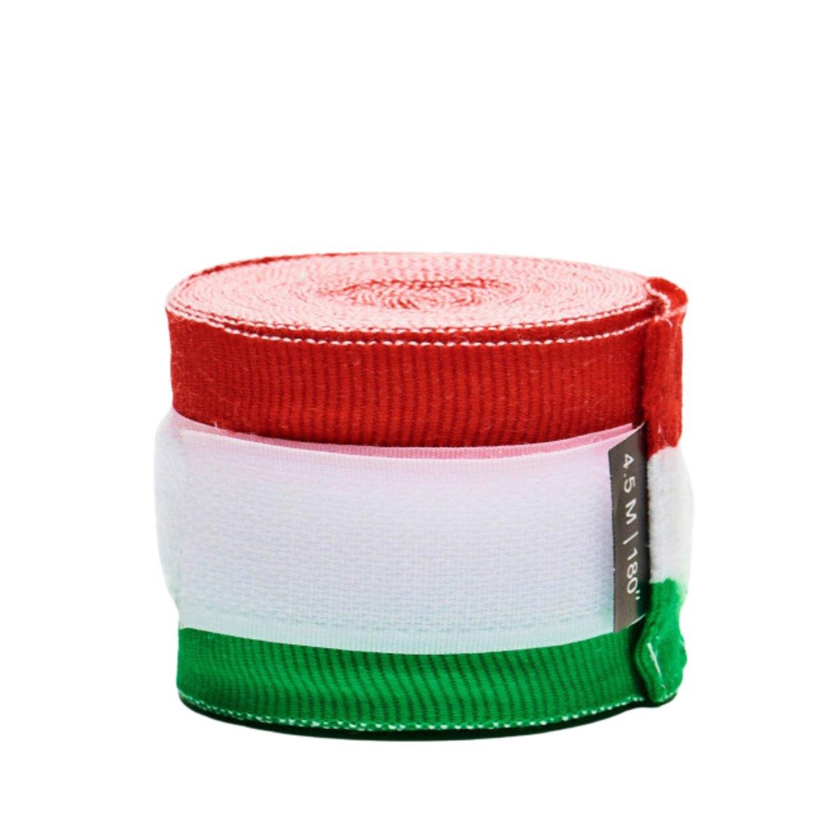 Bendaggi 3,5m Boxe -  Rosso/Bianco/Verde