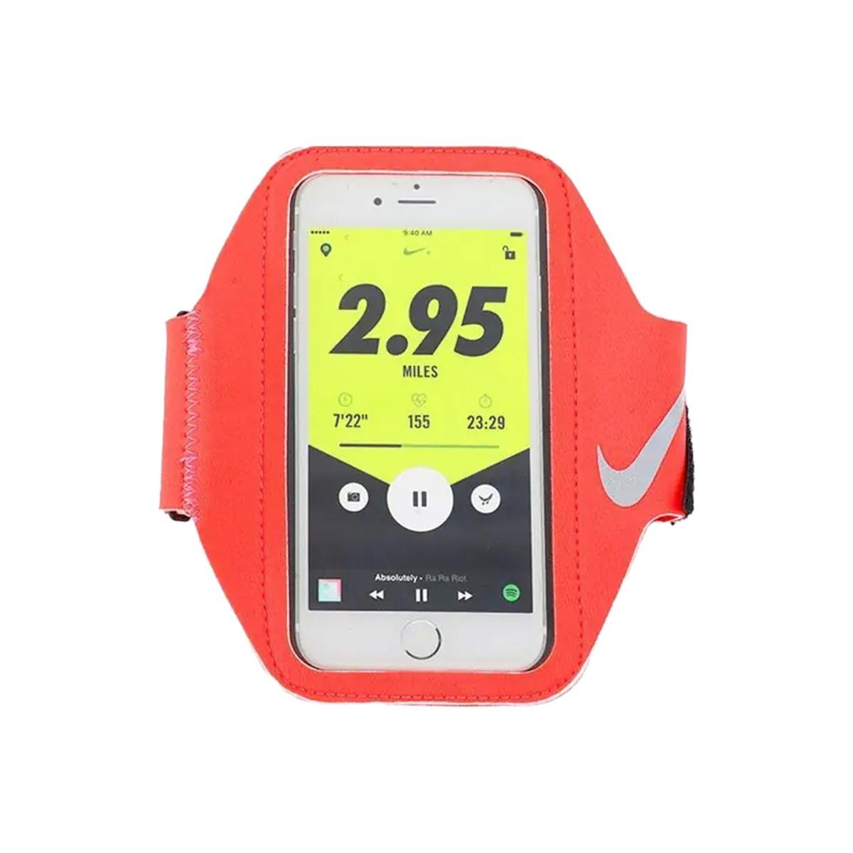 Portatelefono Lean Arm Band - Bright Crimson/Black/Silver