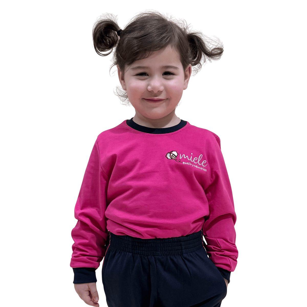 Maglia Girocollo Manica Lunga Miele Infanzia