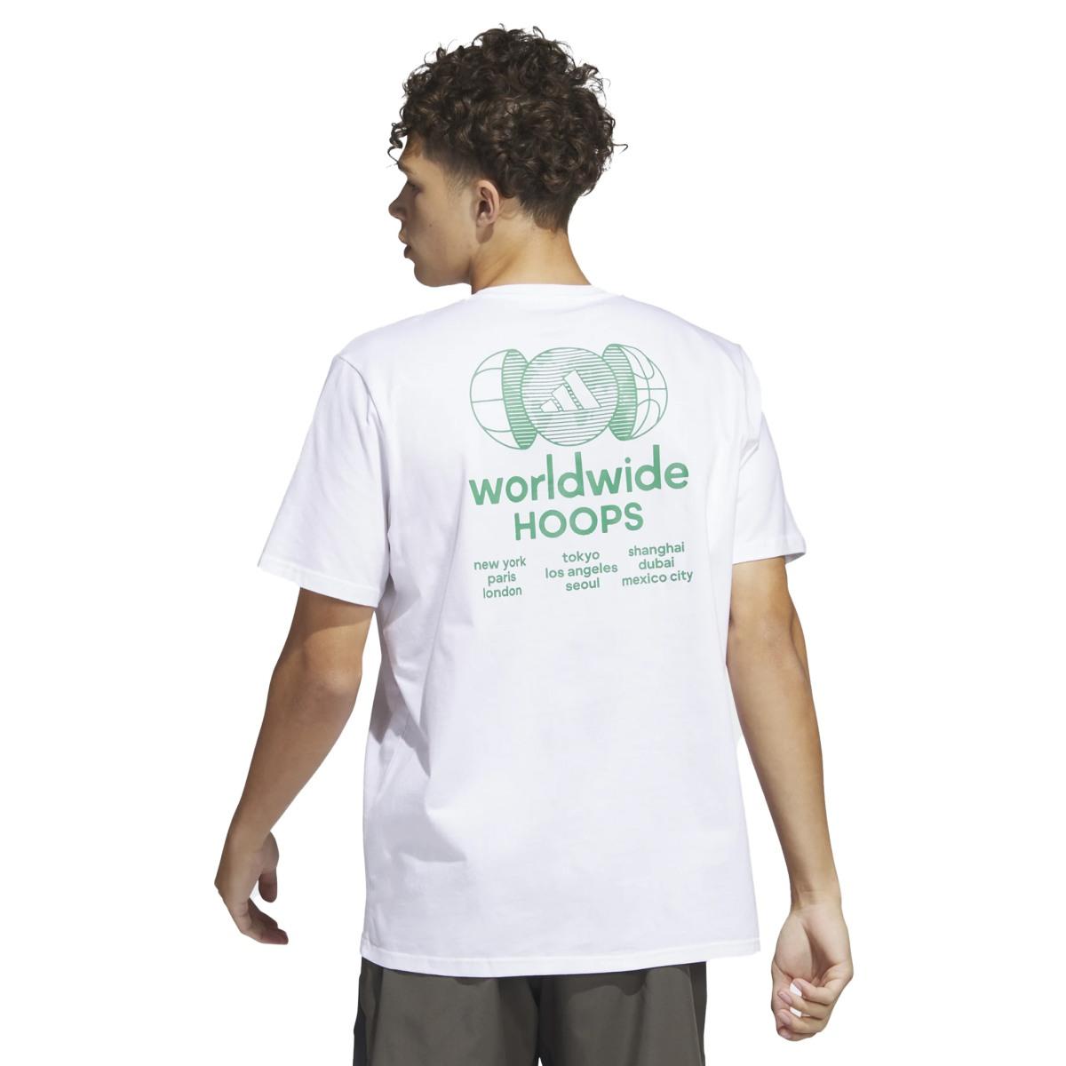 Worldwide hoops city basketball graphic tee