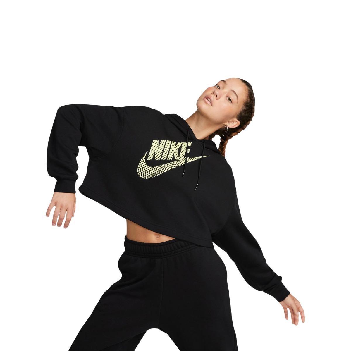 FELPA CON CAPPUCCIO CROP DONNA ADIDAS PO HOODIE CROP DNC fleece