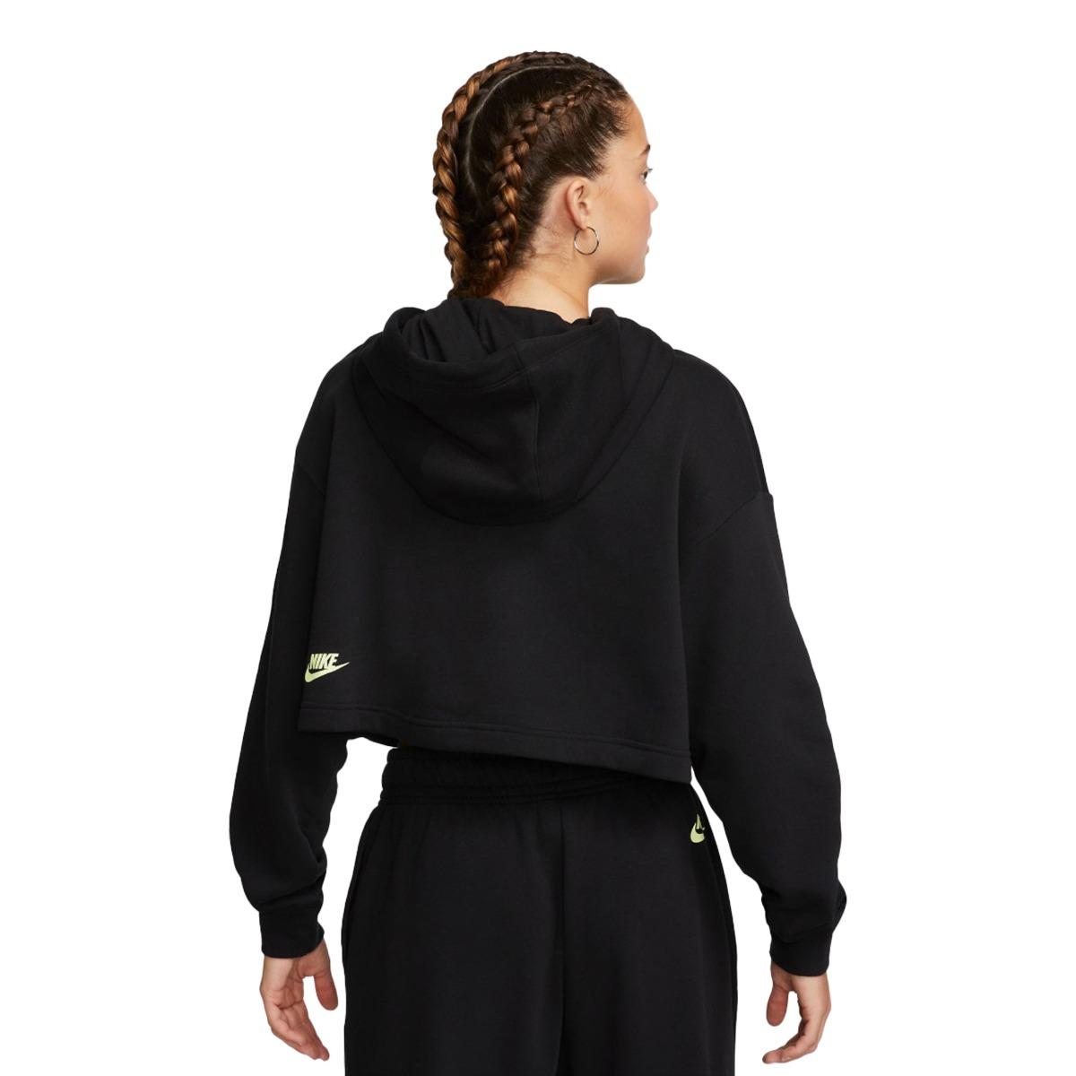 FELPA CON CAPPUCCIO CROP DONNA ADIDAS PO HOODIE CROP DNC fleece