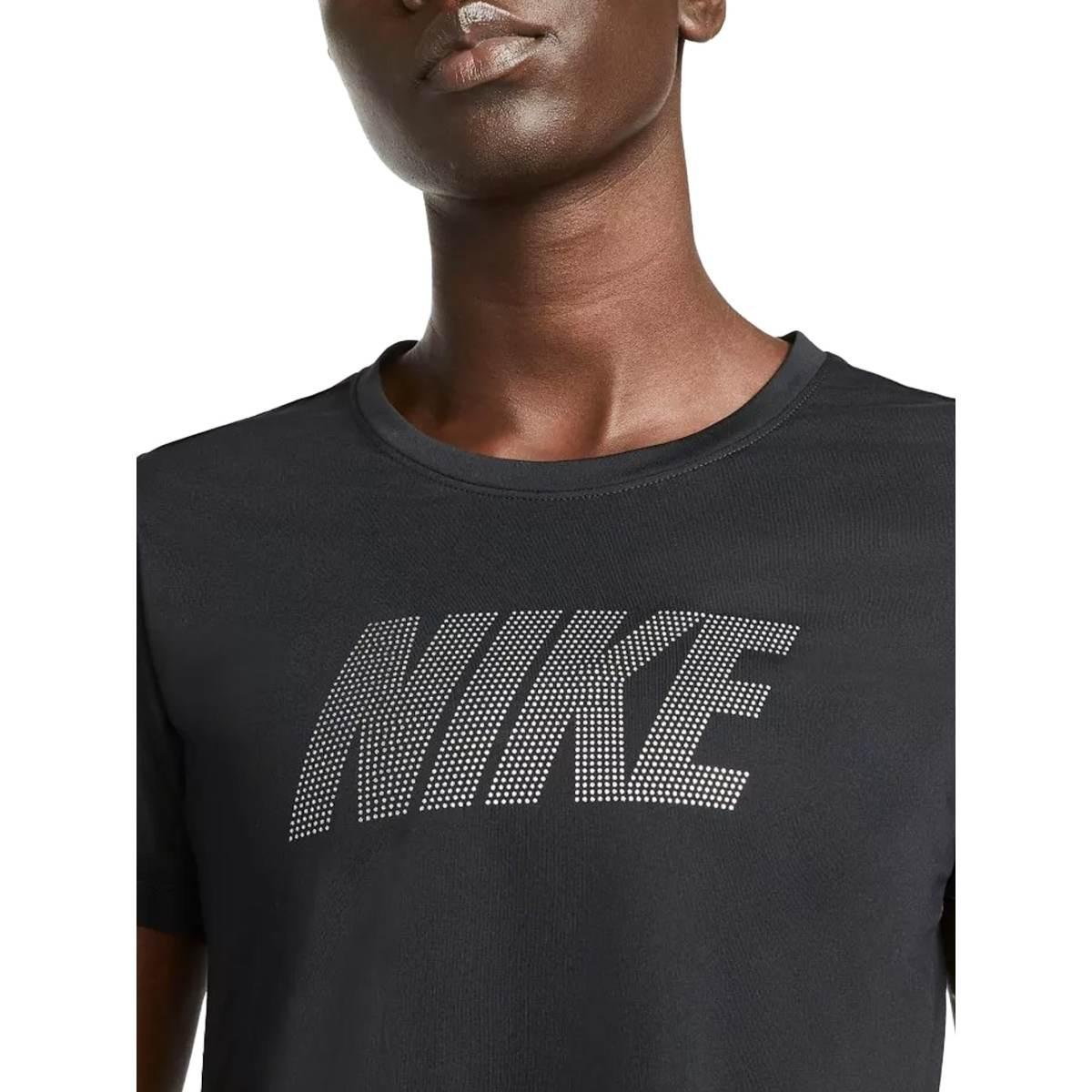 T-Shirt Crop Donna  Dri FIT One - Nero/Argento metallizzato