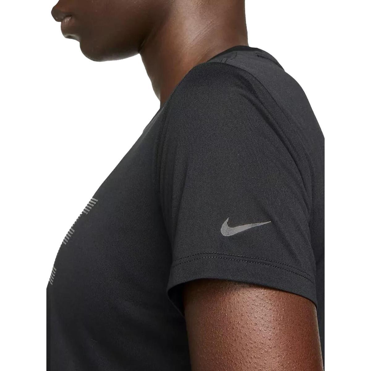 T-Shirt Crop Donna  Dri FIT One - Nero/Argento metallizzato