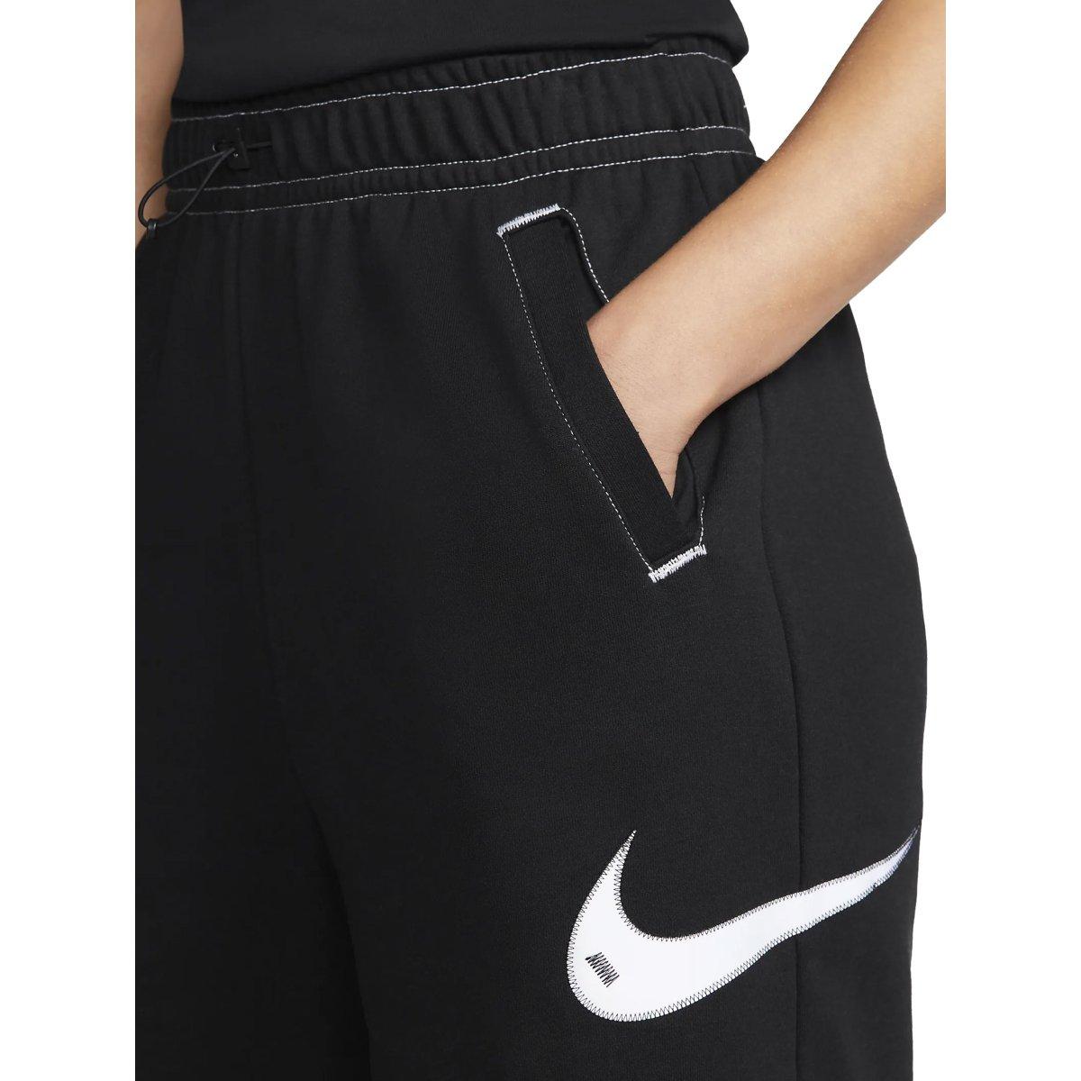 PANTALONCINI FITNESS SPORTSWEAR SWOOSH - Black/White