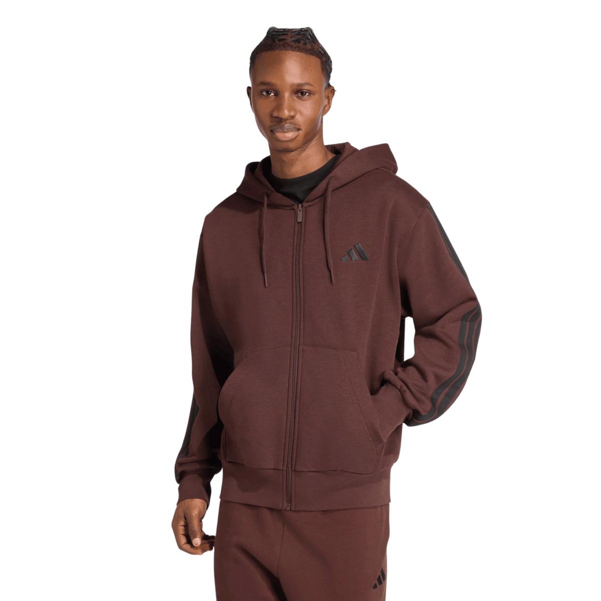 Adidas 3S Felpa Zip Uomo