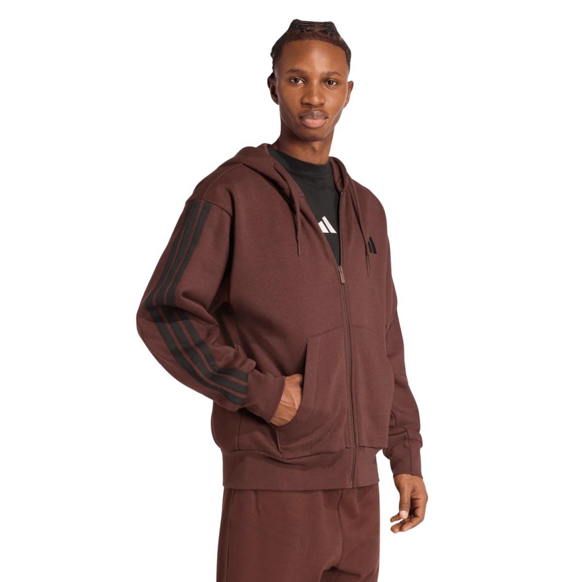 Adidas 3S Felpa Zip Uomo