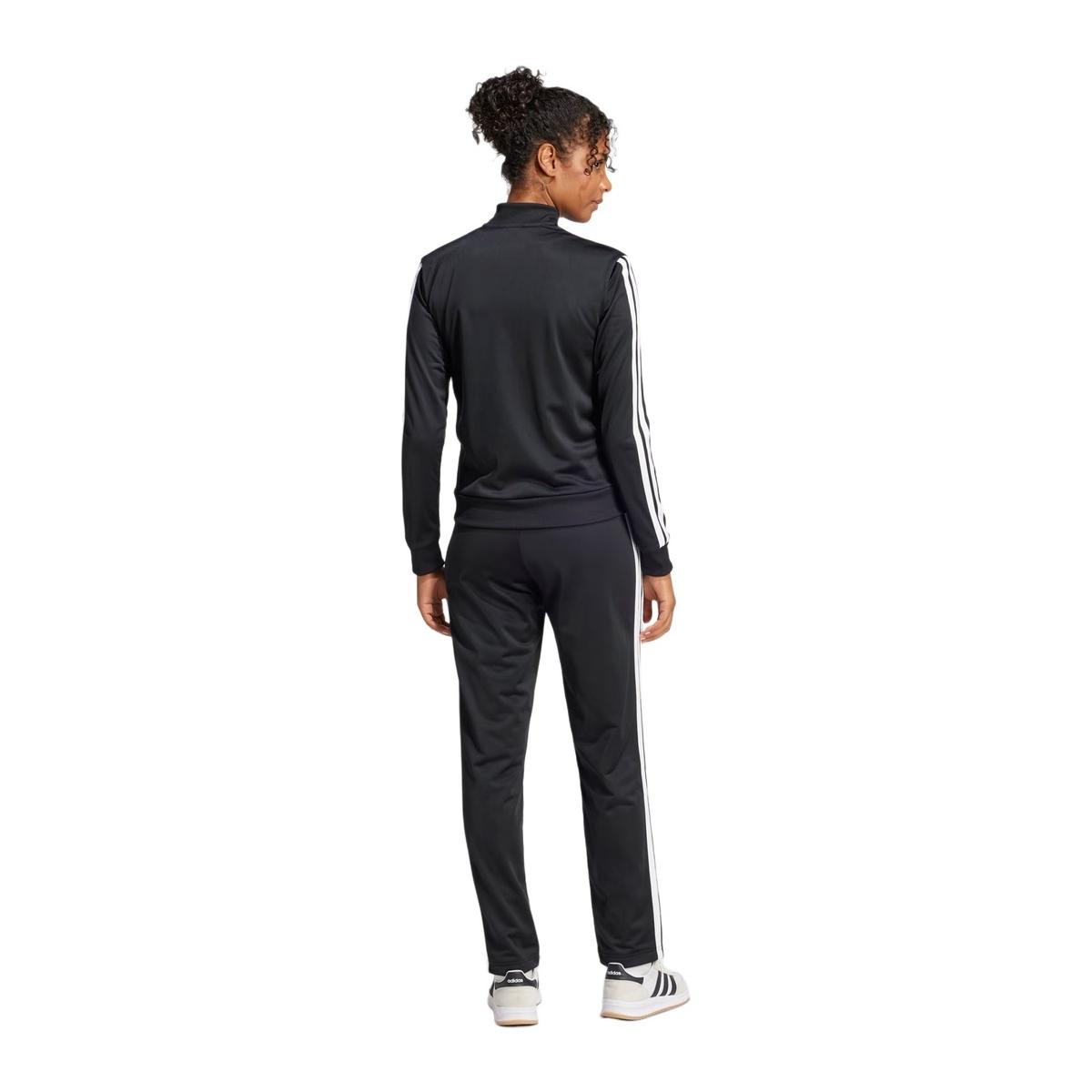 Adidas W ESS 3S TS Black Tuta Fitness Donna Nera