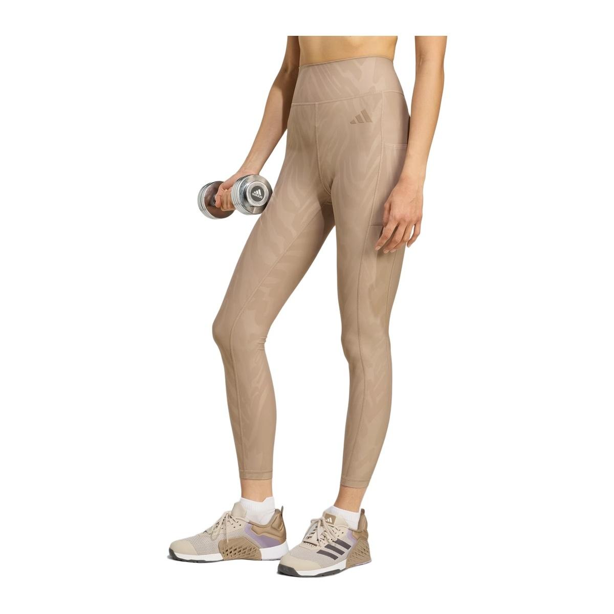 Adidas Optime Aop Chabrn Pantalone Leggings Fitness Donna