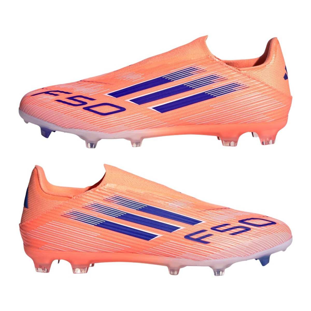 Adidas F50 League LL FG/MG Scarpe Calcio Uomo Arancione Blu Bianco