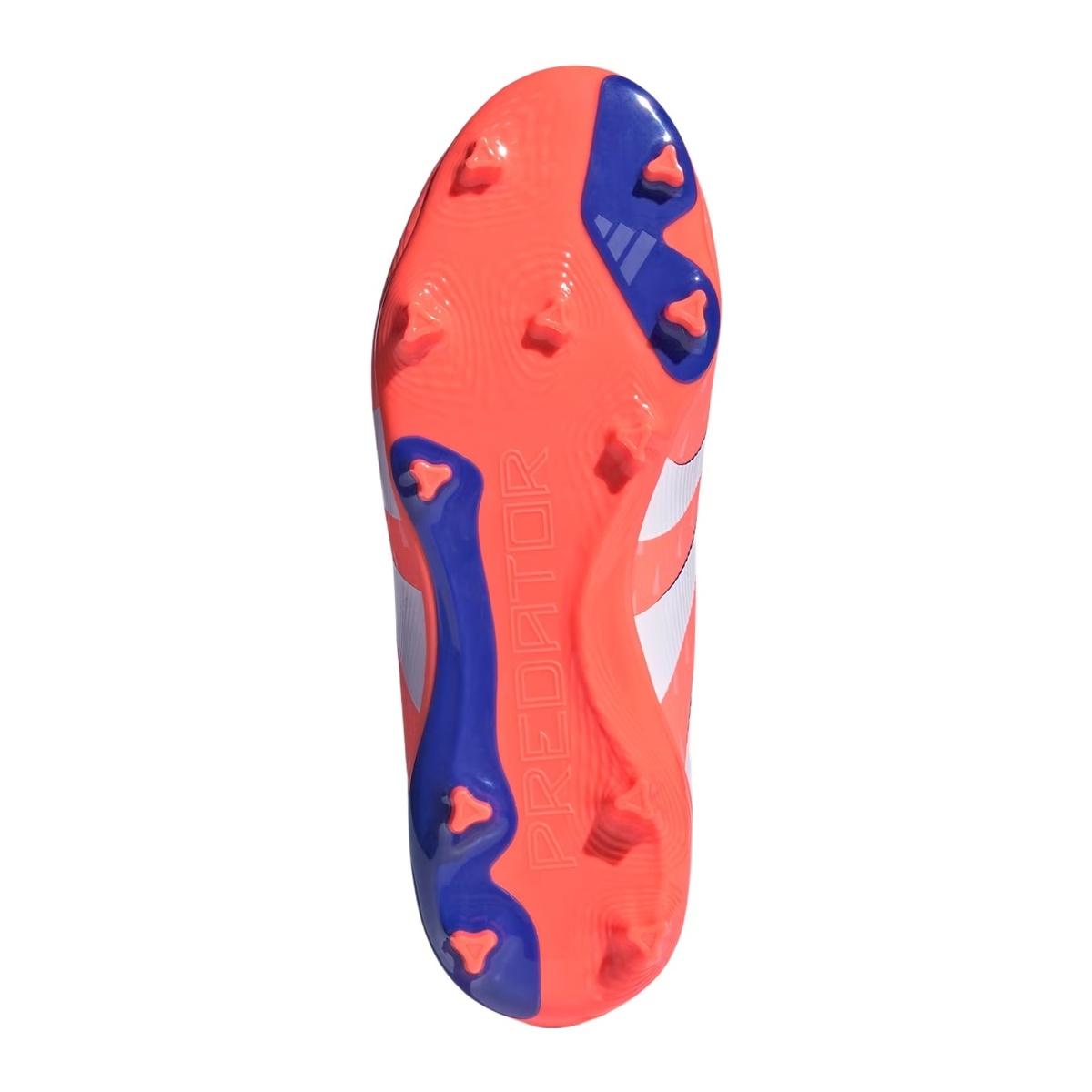 Adidas Predator League LL FG/MG J Scarpe Calcio Bambino Rosso/Bianco