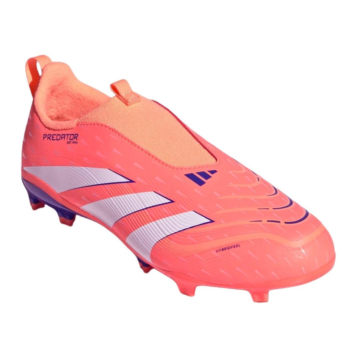 Adidas Predator League LL FG/MG J Scarpe Calcio Bambino Rosso/Bianco