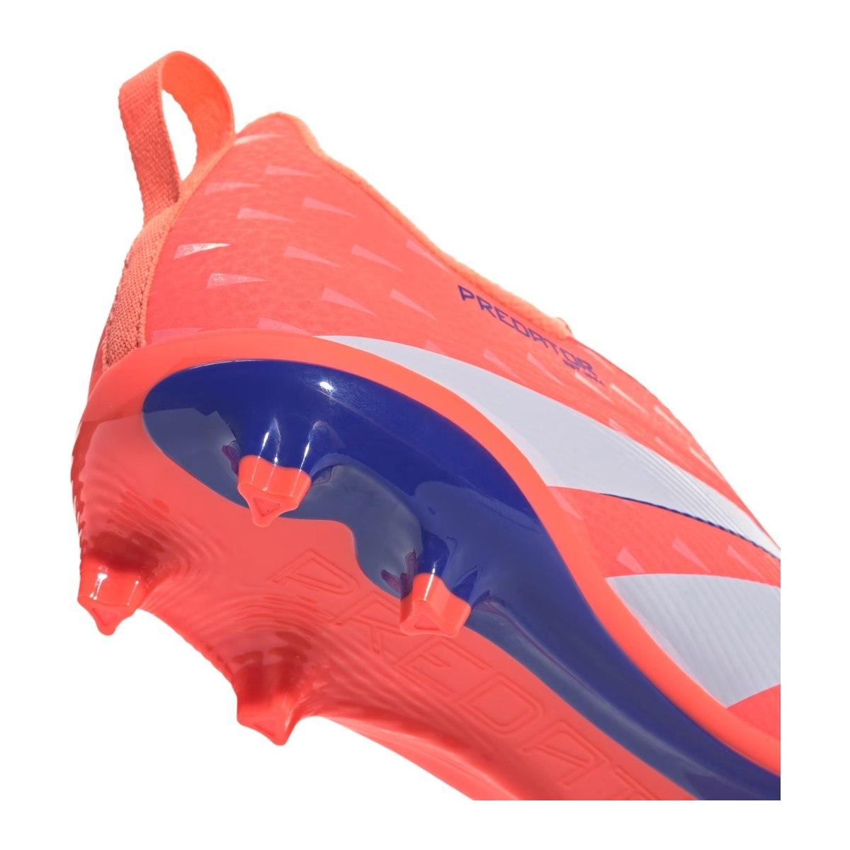 Adidas Predator League LL FG/MG J Scarpe Calcio Bambino Rosso/Bianco