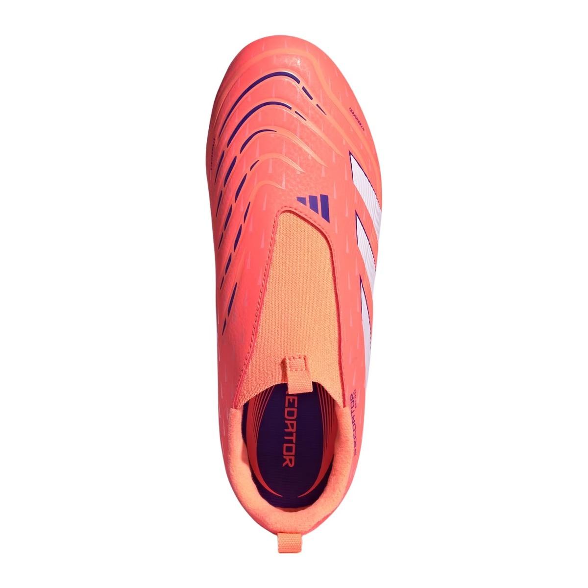 Adidas Predator League LL FG/MG J Scarpe Calcio Bambino Rosso/Bianco