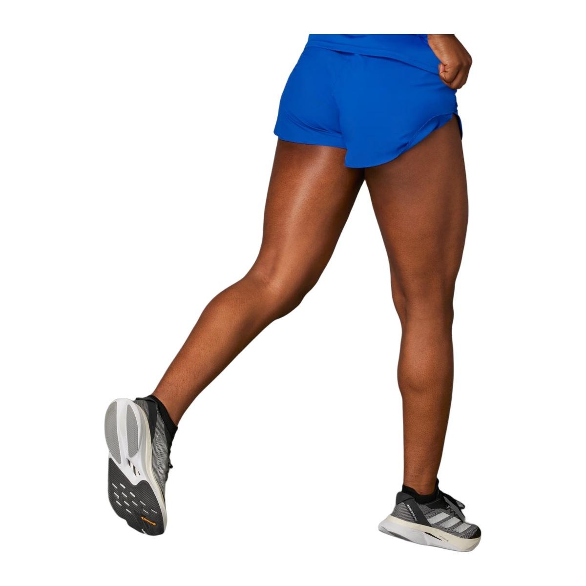 Adidas W Adizero E Short Royblu Pantaloni Running Donna Blu