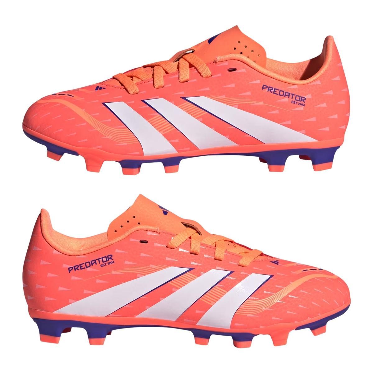 Adidas Predator Club FG/MG J Scarpe Calcio Bambino Rosso/White/Beaora