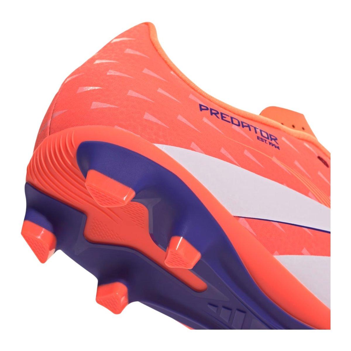 Adidas Predator Club FG/MG J Scarpe Calcio Bambino Rosso/White/Beaora